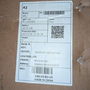 2025 KBO K2 Blue and Black