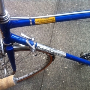 1978 Falcon unsure of frame model. Other components: Brooks saddle, Shimano derailleurs, chrome f...