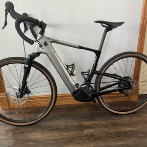 2022 Cannondale CANNONDALE TOPSTONE NEO 3 LEFTY Silver, gray or bare metal and Black