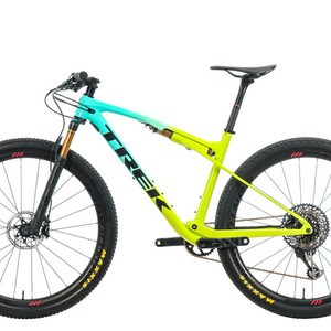 2020 Trek Supercaliber 9.9 Mountain Bike Yellow or Gold and Teal