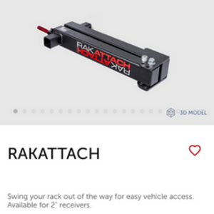 2022 1Up Equip D Trays (2) + Rack Attach Black