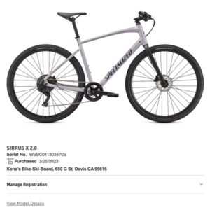 2023 Specialized Sirrus X 2.0 Pink