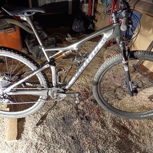 2013 Specialized S-Works Epic 29 World cup frameset Silver, gray or bare metal