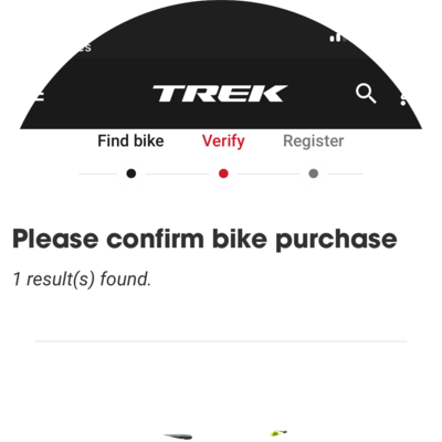 Photo of recovered bike